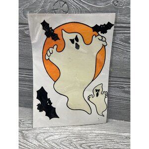 Vintage Halloween Sticker Decal Decor Re-Stix Ghost Bats Paper Magic Group
